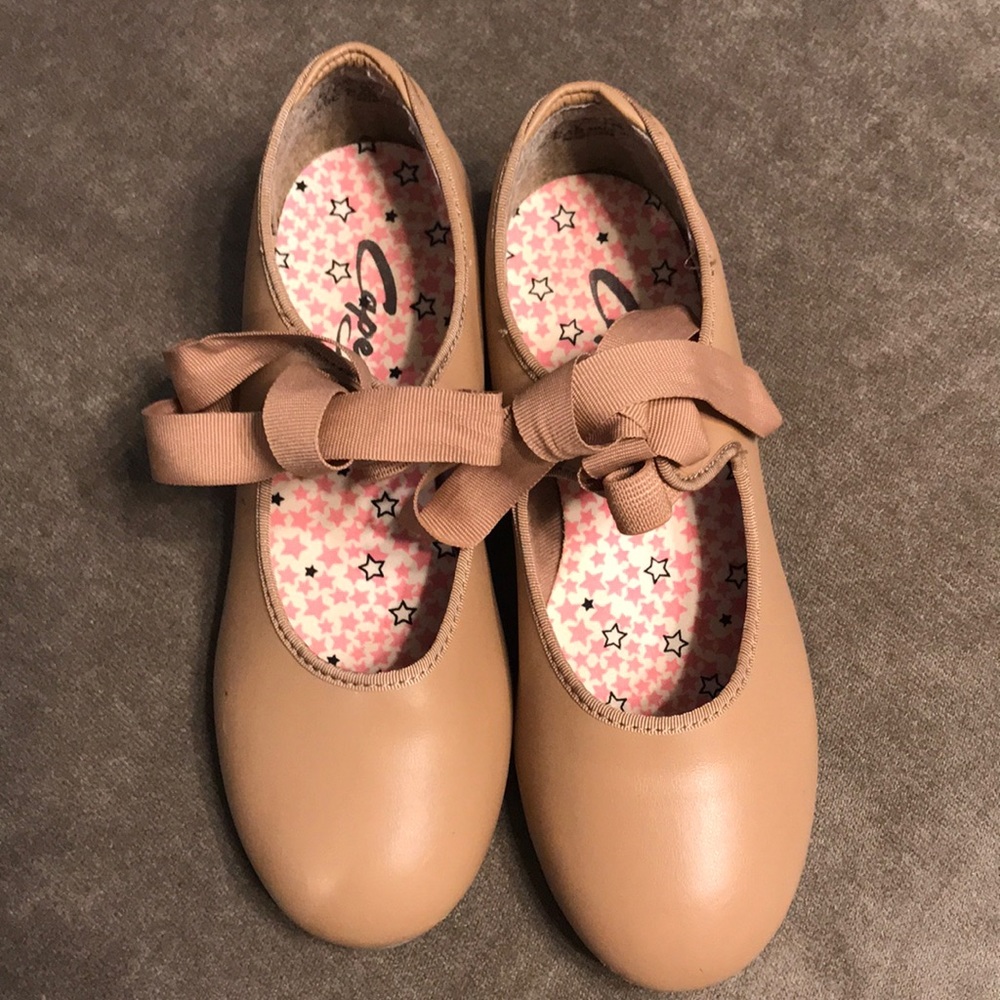 ❌Sold on Ⓜ️ercari❌ Nude Bow Tie Tap Shoes